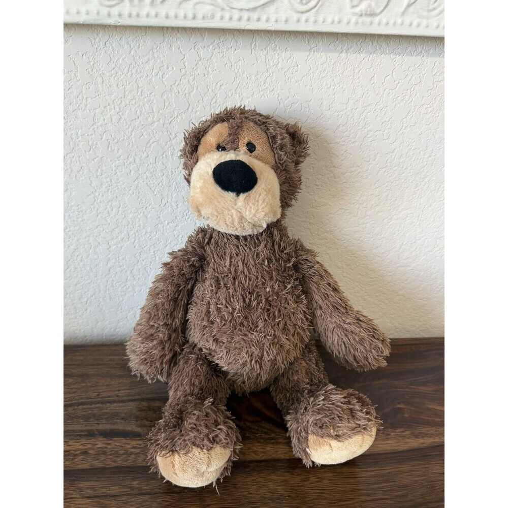 Gund Goober's Family GAFFNEY Soft Brown Shaggy Bear 13” Plush Pot Belly Big Nose